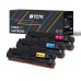 Multipack (3) Toners CMY (zonder zwart) Compatibel met Canon i, LBP HP LaserJet Pro - Vervangt 131A (CF211A) / CRG-731 (6271B002)